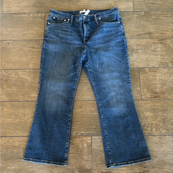 Madewell Kick Out Crop Jeans sz 33 NM243 - Picture 3 of 5